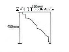 产品分解图型 - 檐口线，型号：SX311-YK-4，规格：410x450mm(4) - 桂林三象EPS建材 www.sx311.cc